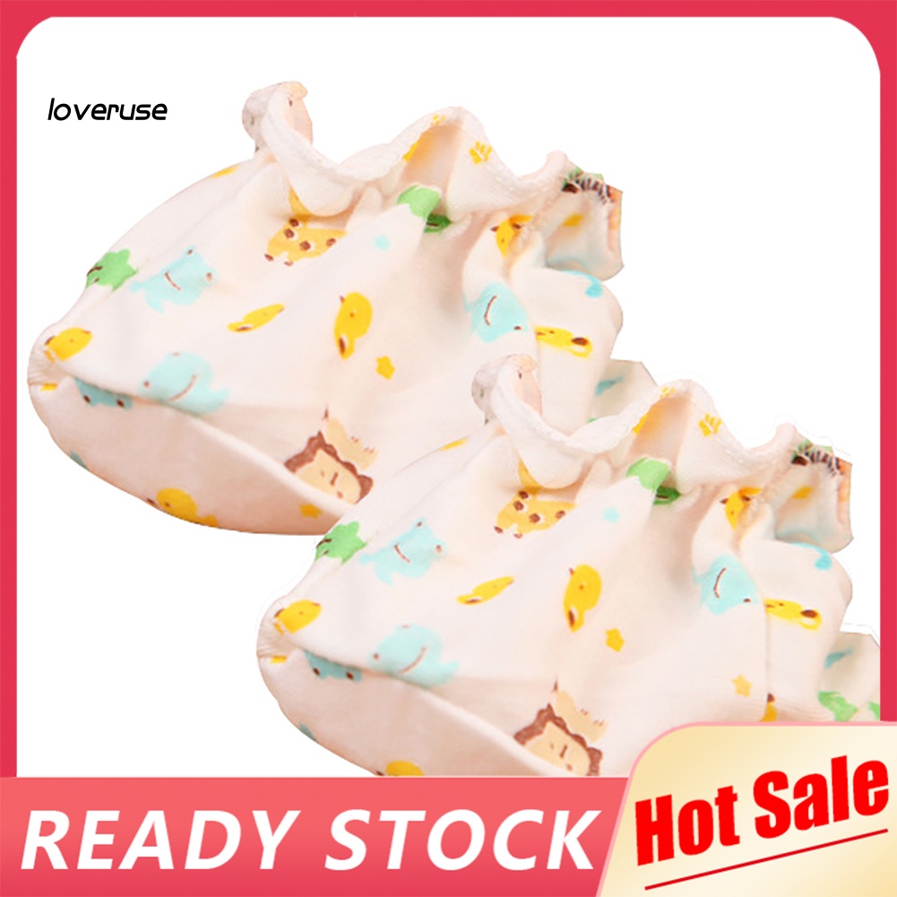 Găng Tay Cotton Bảo Vệ Chân Chống Trầy Xước Cho Bé Sơ Sinh