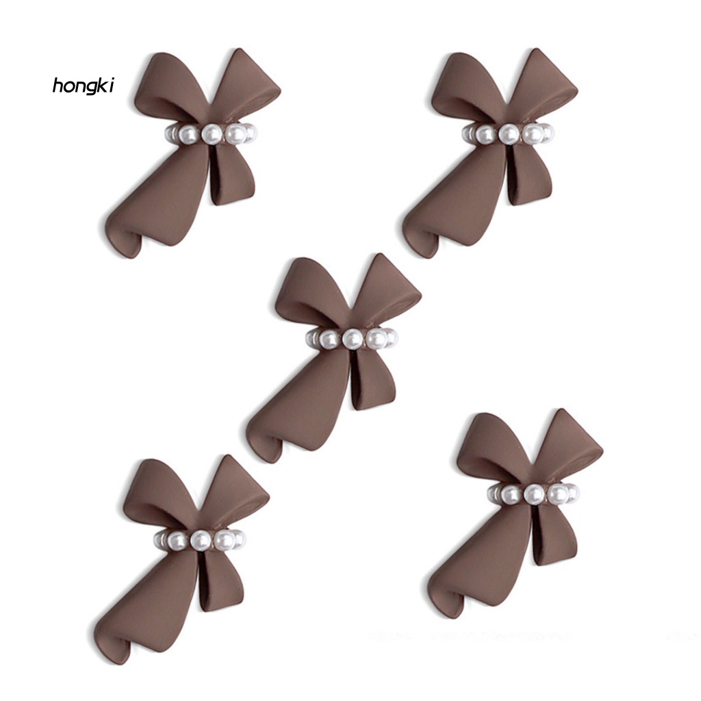 Set 5 Phụ Kiện Trang Trí Móng Nghệ Thuật 3D Nhiều Màu Sắc Xinh Xắn DIY