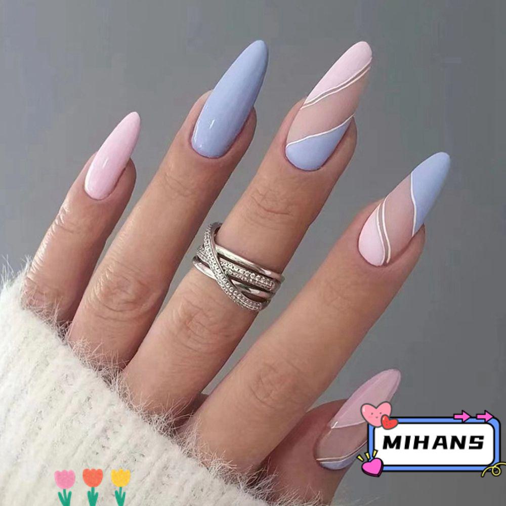 Bộ 24 Móng Tay Giả Hình Trái Tim Xinh Xắn