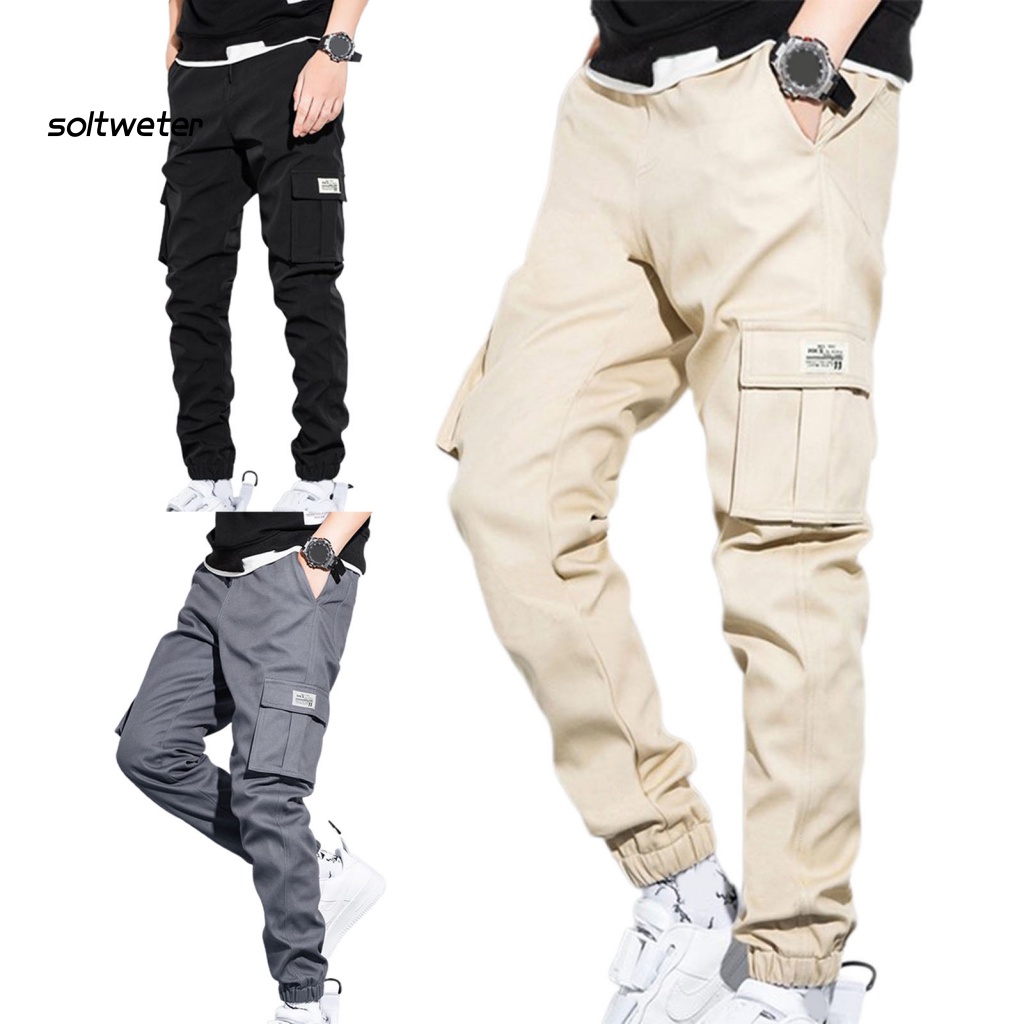 Quần Dài Dáng Rộng Màu Sắc Đơn Giản Cho Nam