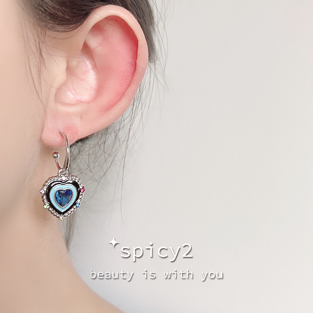 Khuyên Tai Kim Loại Hình Trái Tim Phong Cách Mới