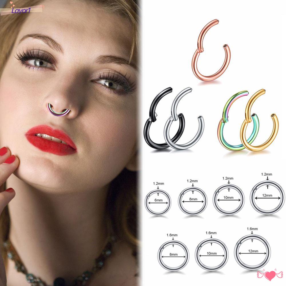 1 Khuyên Mũi Bằng Thép Titan Thời Trang