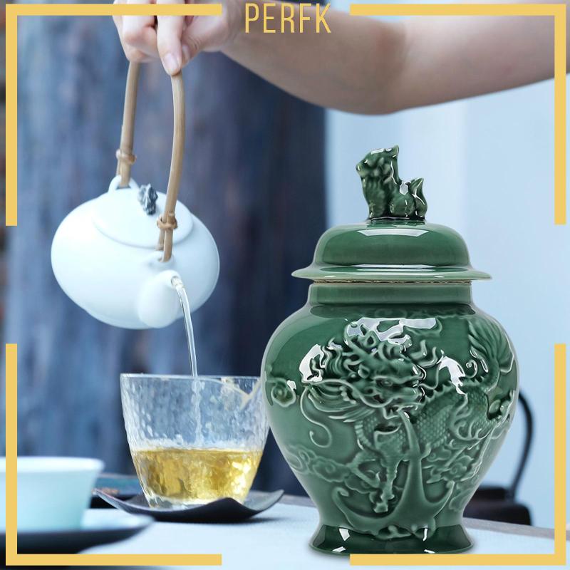 Lọ Gốm Sứ Đựng Gừng Để Bàn Trang Trí Nhà Cửa / Tiệc Cưới