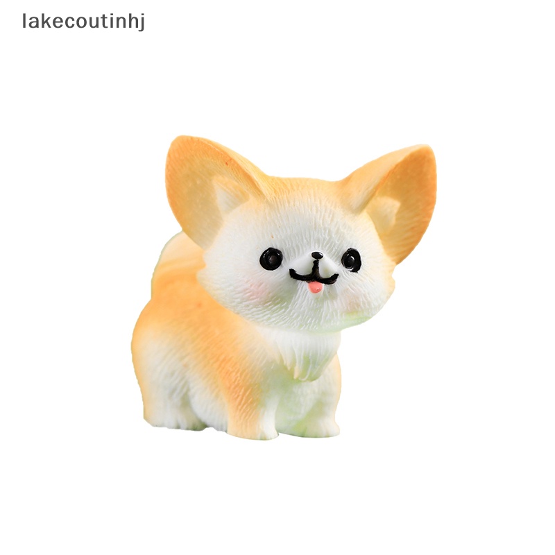 Đồ trang trí Cáo Lu Dễ Thương Bằng Nhựa Resin Trang Trí Tiểu Cảnh