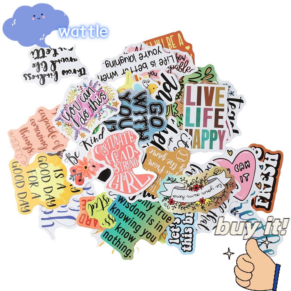 Sticker Dán Laptop Họa Tiết Chữ Độc Đáo Cho Học Sinh