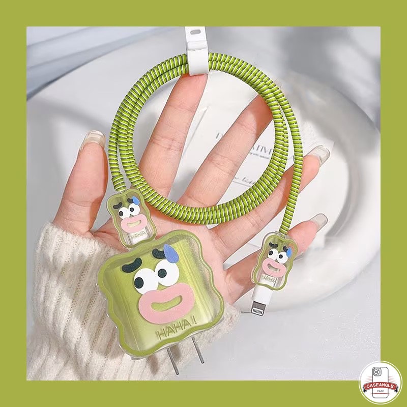 Bộ Phụ Kiện Bảo Vệ Cáp Sạc 5 Trong 1 Cho Apple 18 / 20W