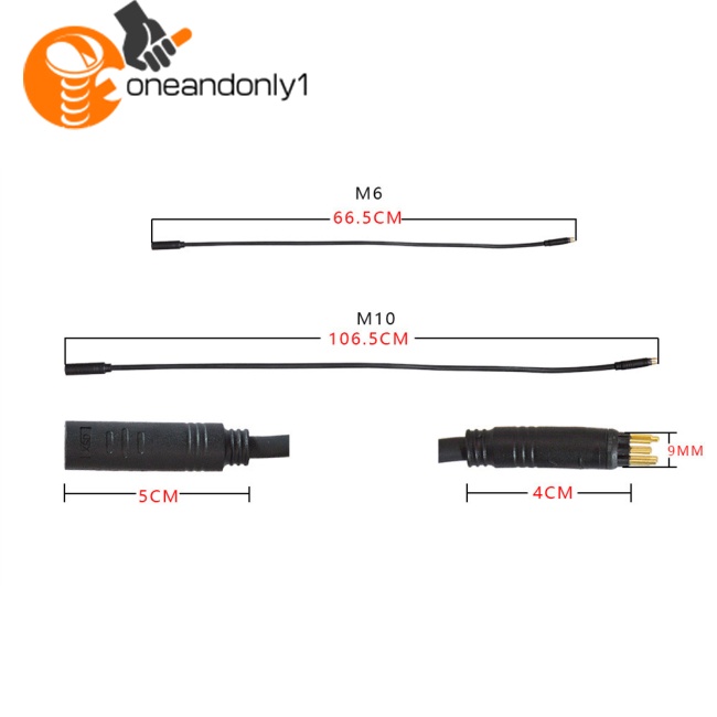 Dây Cáp Chuyển Đổi Đầu Ra Phía Trước Và Sau Xe Đạp 9pin Chống Thấm Nước