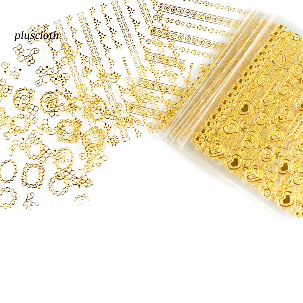 Set 30 Miếng Dán Trang Trí Móng Tay Hình Bướm 3D Nhiều Màu Sắc