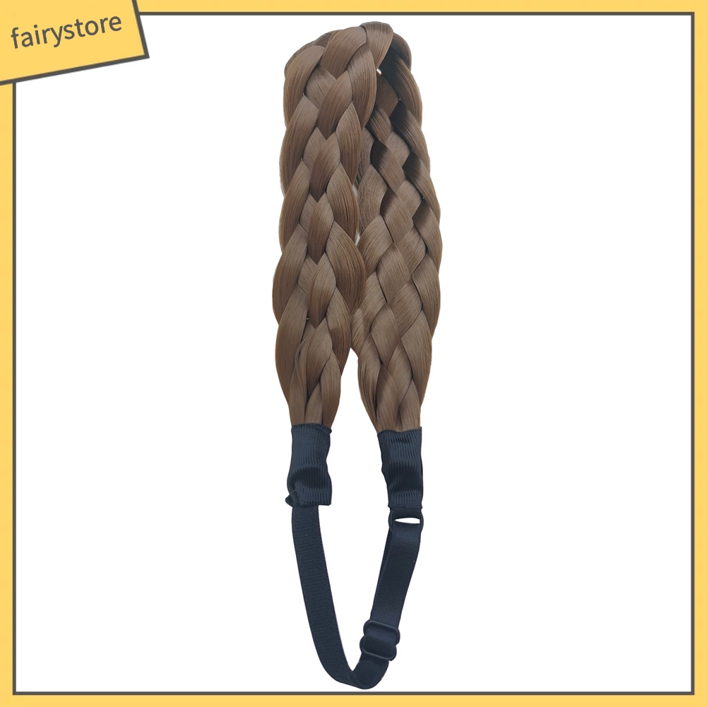 Băng Đô Tóc Giả Thắt Bím Thời Trang Dành Cho Nữ