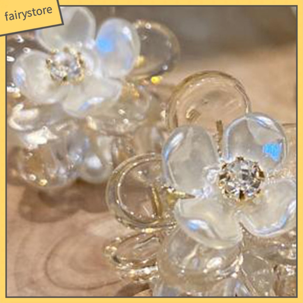 Kẹp Tóc Nhựa Trong Suốt Hình Bông Hoa Ngọt Ngào Cho Bé Gái