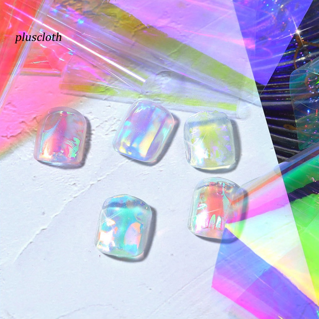 Giấy Bóng Kính Phối Màu Sắc Tươi Sáng Dùng Trang Trí Móng Nghệ Thuật Cho Nữ