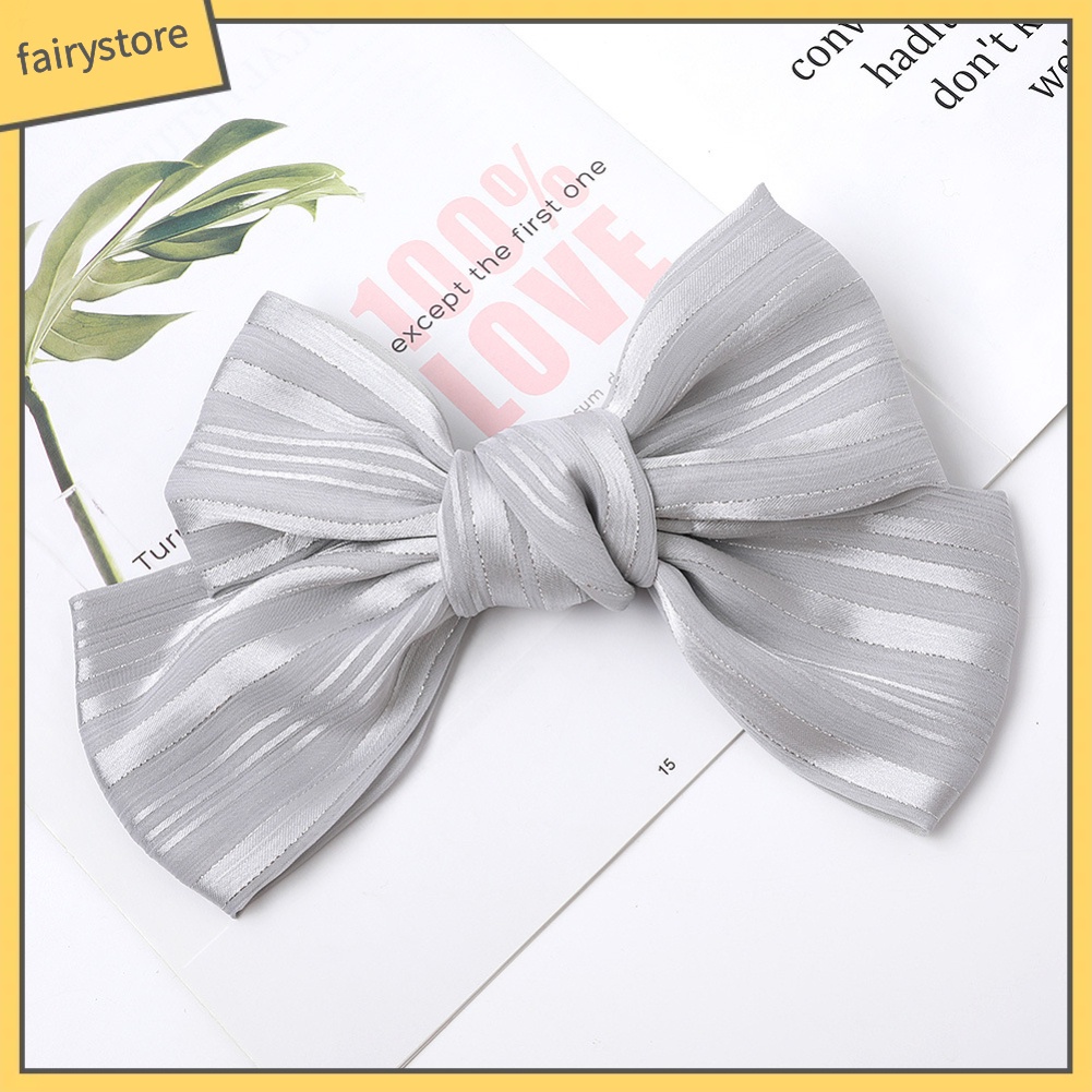 Kẹp TóC HìNh Nơ / Hoa MàU Trơn ThờI Trang Cho Nữ