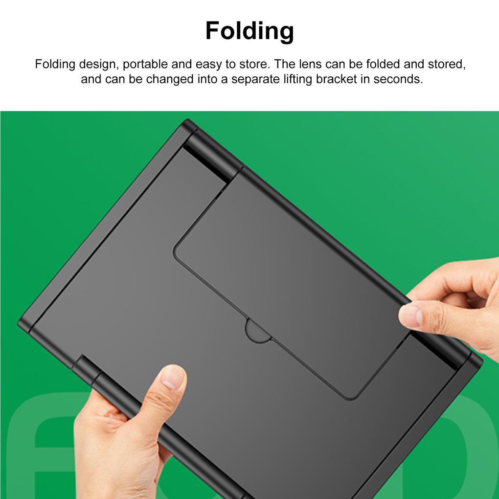 Kính Phóng Đại Màn Hình Điện Thoại 8 Inch Chống Ánh Sáng Xanh Có Giá Đỡ Để Bàn Màu Đen