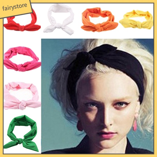 Băng Đô Tai Thỏ Co Giãn Cho Bé Gái