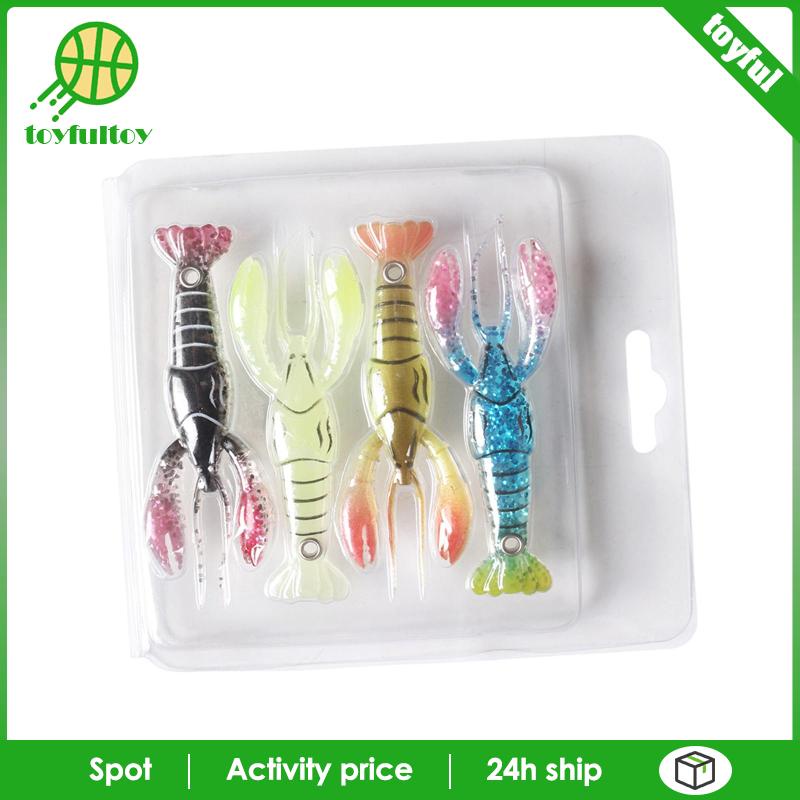 Set 4 Mồi Giả Nhử Cá Hình Bạch Tuộc Chuyên Dụng