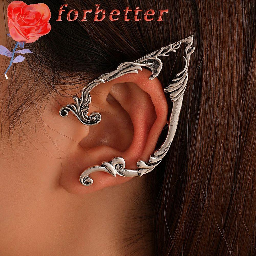 Khuyên Kẹp Vành Tai Hình Elves Phong Cách Thời Trang Punk Gothic Hàn Quốc