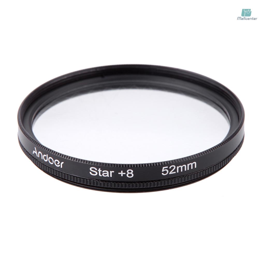 Andoer 52mm UV+CPL+Close-Up+4 +Star 8-Point Filter Circular Filter Kit Circular Polarizer Filter Macro Close-Up Star 8-Point Filter with Bag for   Pentax  DSLR Camera