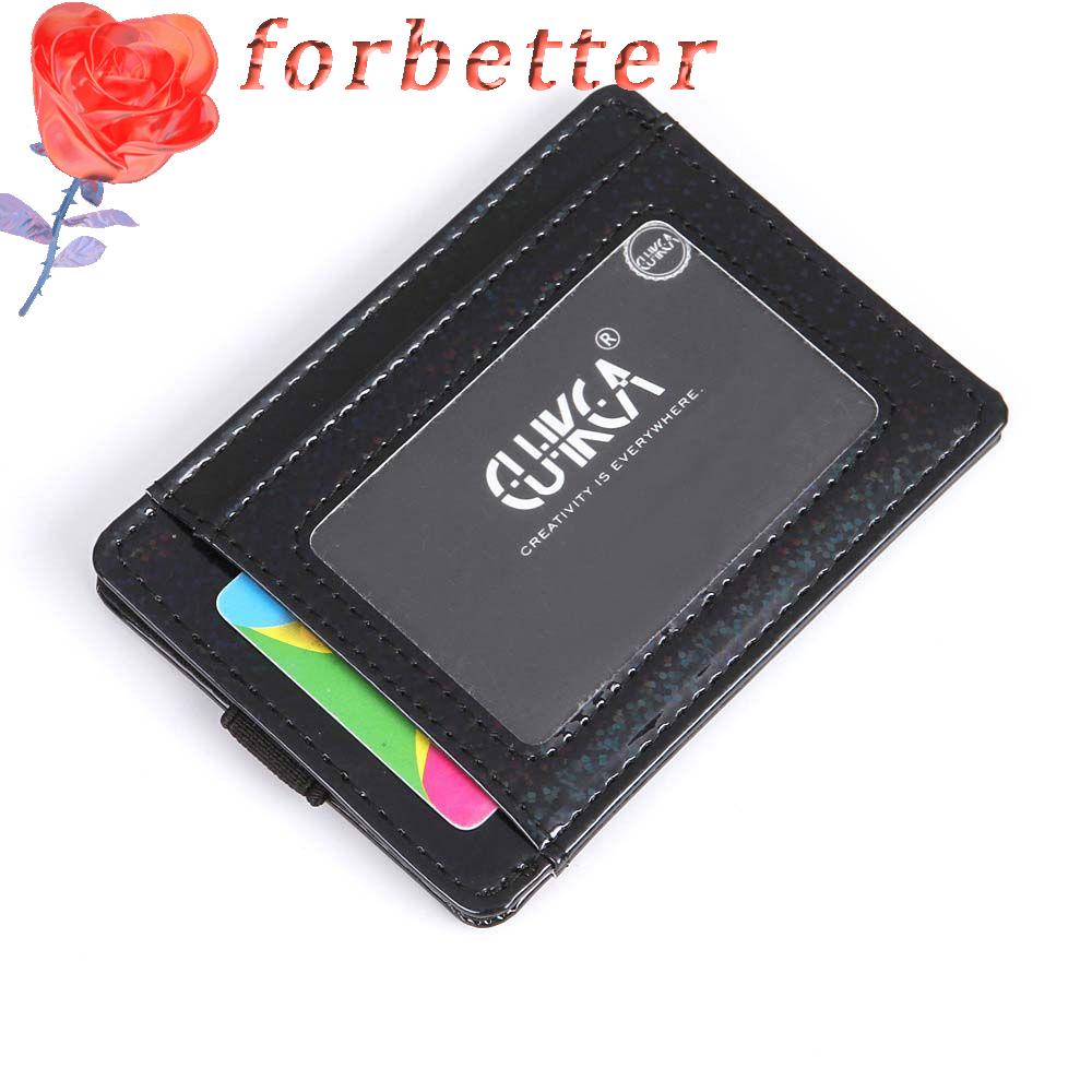 Ví Da PU Mini Đính Kim Sa Laser Dành Cho Nam Nữ