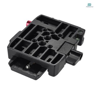 Andoer Video Camera Tripod Quick Release Clamp Adapter with Quick Release Plate Compatible for Manfrotto 501 500AH 701HDV 503HDV Q5 Head