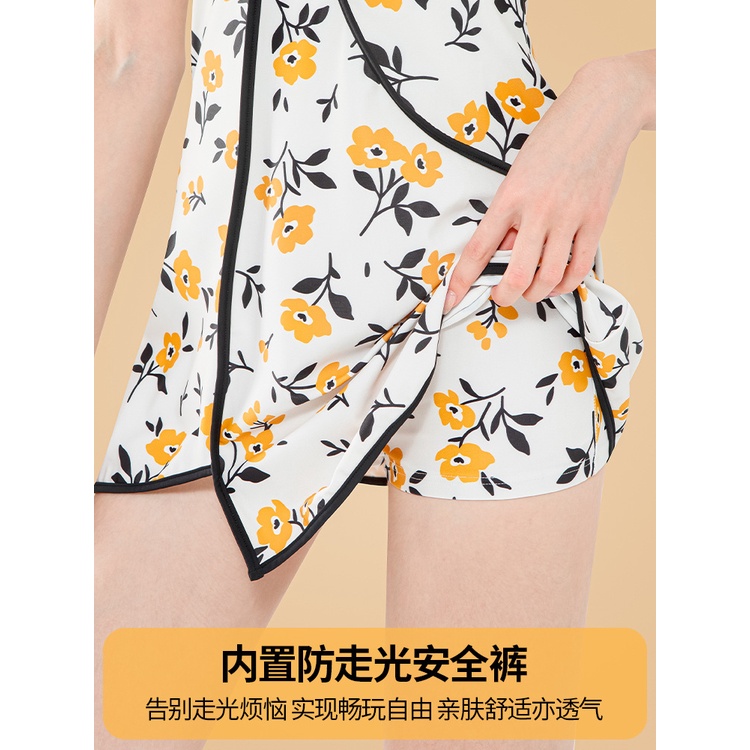 Đồ Bơi Một Mảnh Ôm Eo Che Bụng Họa Tiết Hoa Phong Cách Retro Cho Nữ