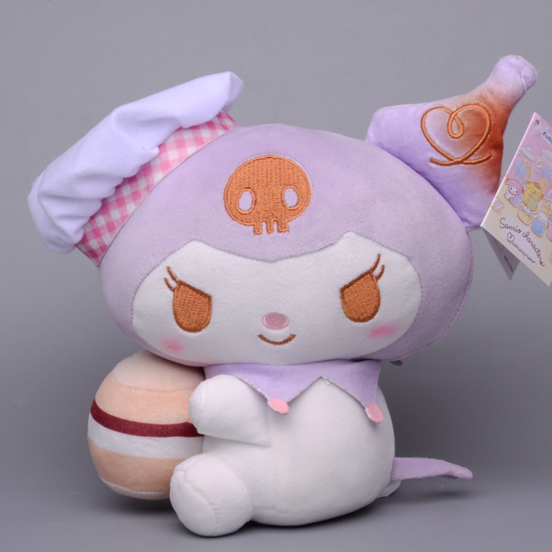 Thú Nhồi Bông Sanrio Patissier Kuromi Cinnamoroll 18cm Hình Melody Pochacco Hoạt Hình Trang Trí Nhà Cửa
