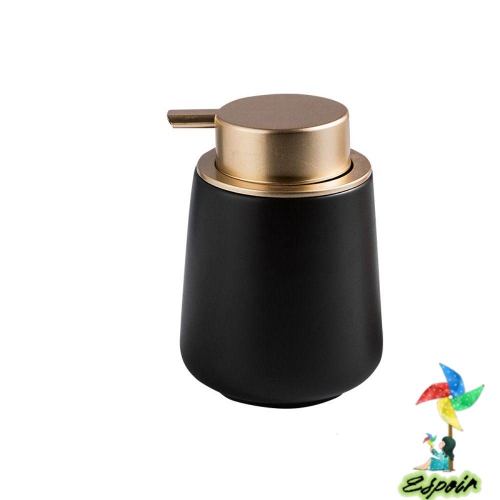 Bình Đựng Xà Phòng Bằng Gốm Màu Đen Dành Cho Phòng Tắm
