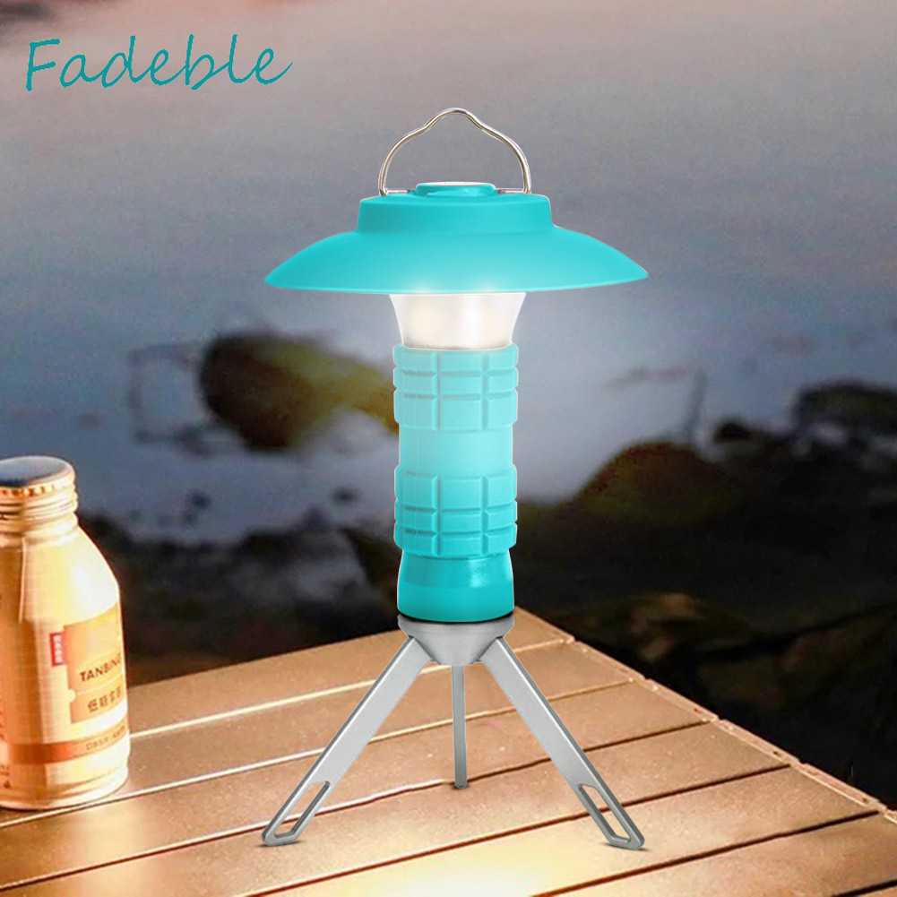 Đèn Cắm Trại 2600mAh Chống Thấm Nước 200LM Kèm Đế Chụp Đèn