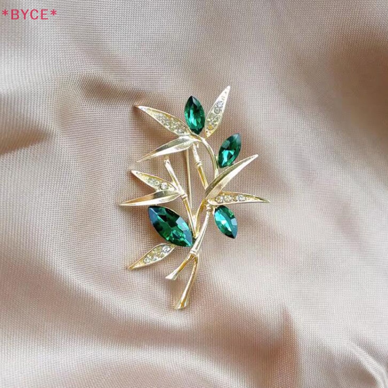 Ghim Cài Áo Hình Cây Tre Đính Đá Chất Lượng Cao Cho Nữ Mới