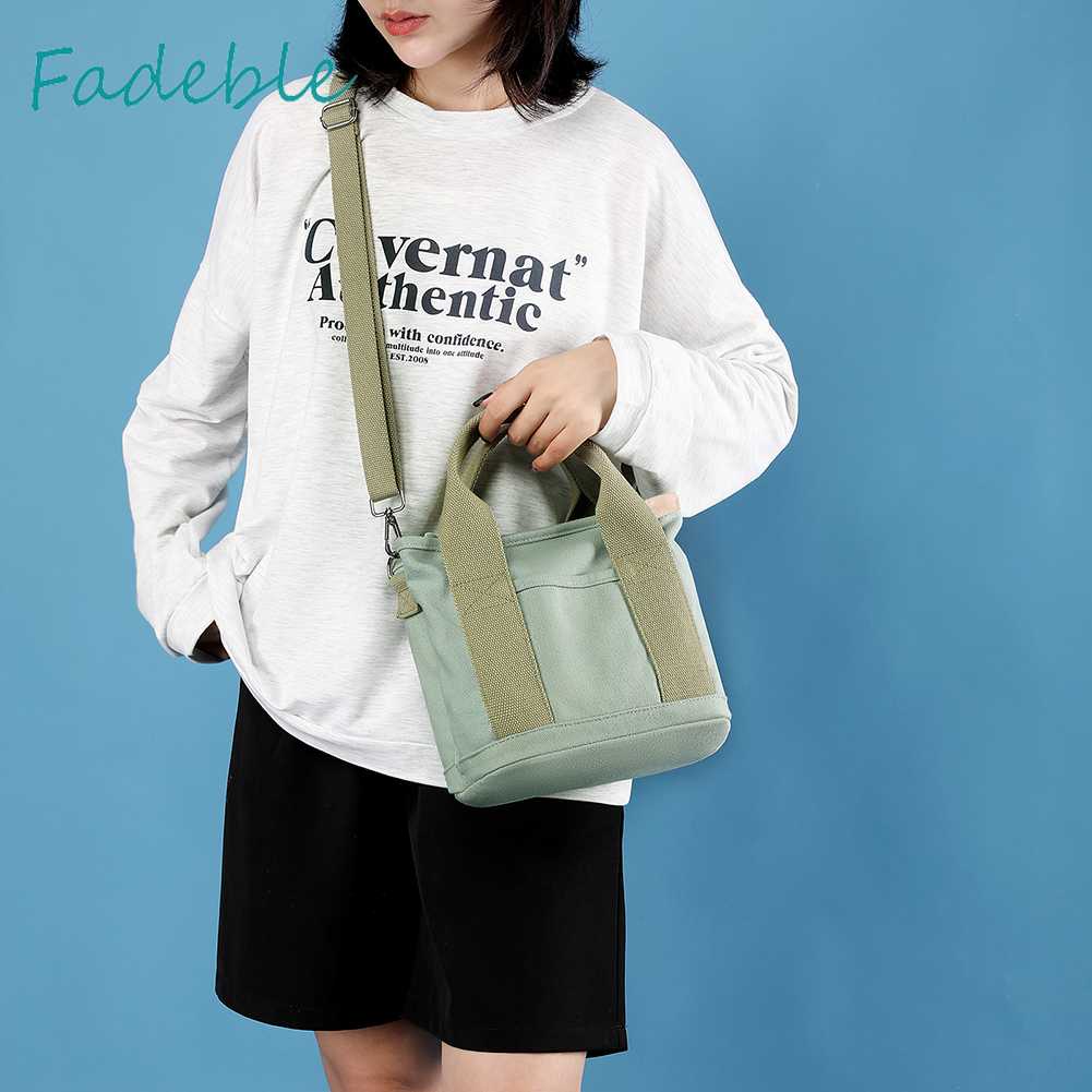Túi Đeo Chéo Vải Canvas Thời Trang Cho Nữ