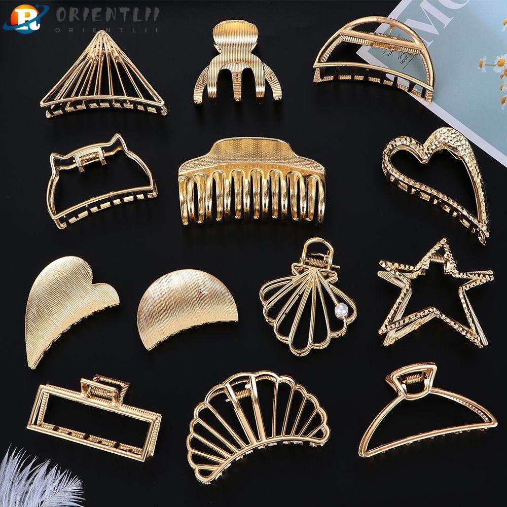 Kẹp Càng Cua Kim Loại Trang Điểm Tiệc Cưới Cho Nữ