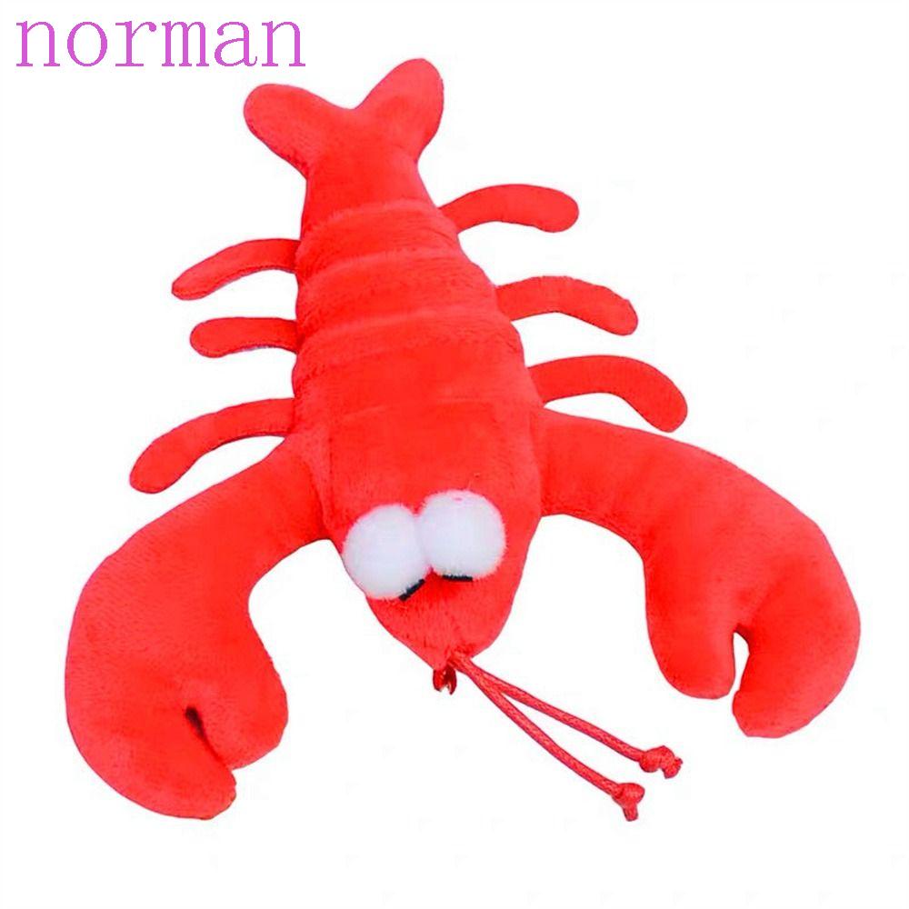 Norman Móc Khóa Hình Tôm Hùm Đỏ Nhồi Bông Đáng Yêu