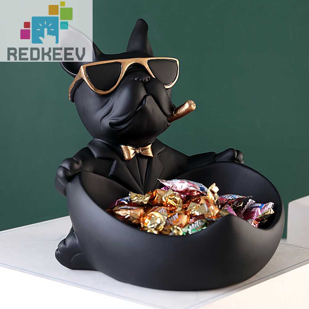 Mô Hình Chó Bull Bằng Nhựa Resin Trang Trí Phòng Khách