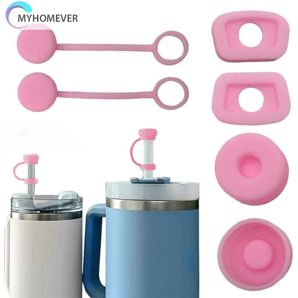 Bộ 6 Nắp Đậy Cốc Nước Bằng Silicone Chống Tràn Tiện Dụng