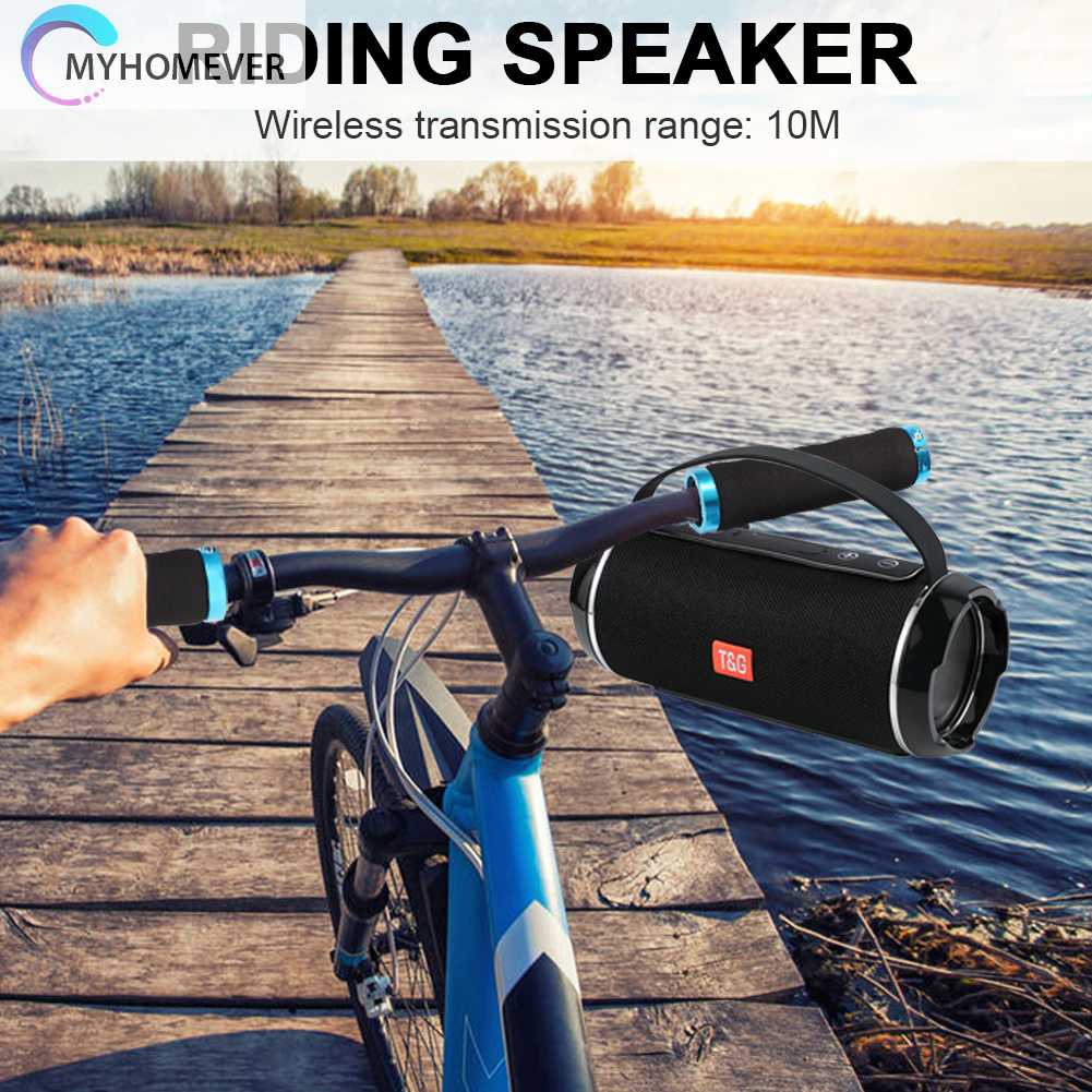 Loa Bluetooth 4.2 5Wx2 Chống Thấm Nước Tiện Dụng Cho Xe Đạp