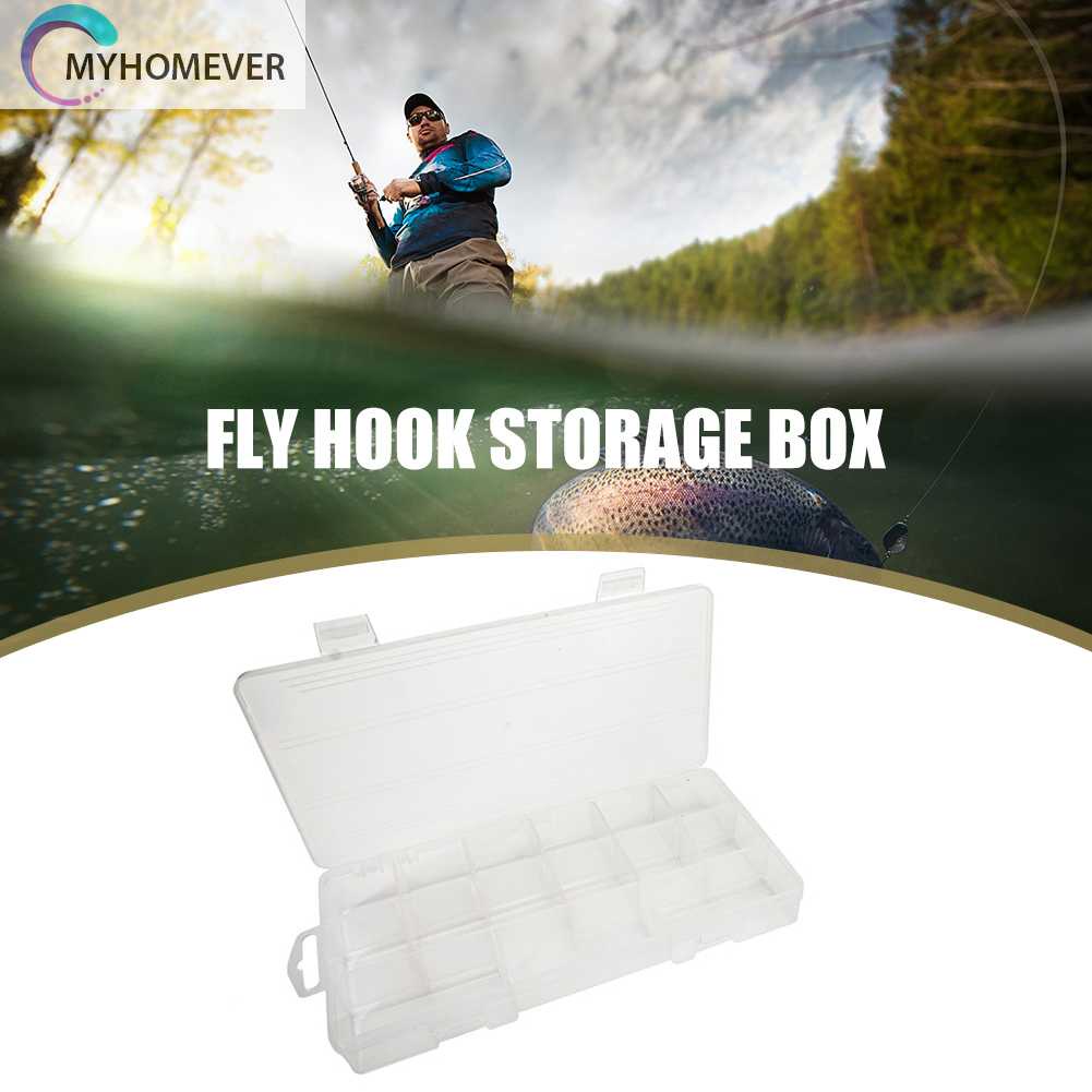 Hộp Nhựa 15 Ngăn Đựng Lưỡi Câu Cá Tiện Lợi