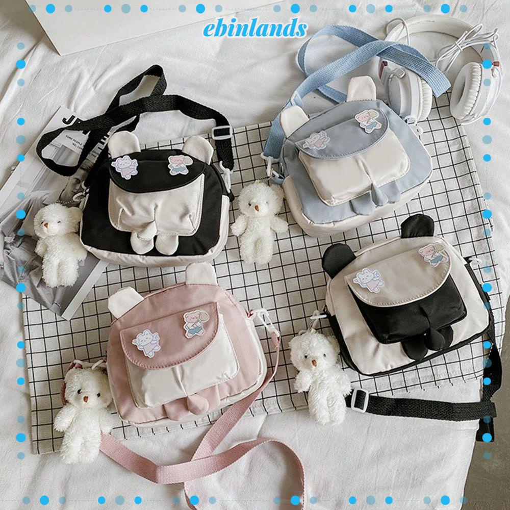 Túi Totes Đeo Vai Chất Liệu Canvas Dễ Thương Cho Nữ