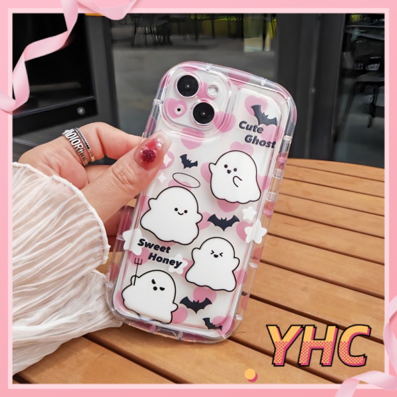 Ốp Lưng iPhone Túi Khí Chống Sốc In Hình Ma Dễ Thương Cho Iphone 6 / 6S / 6splus / se / 7 / 7plus / 8 / 8plus / X / xs / xsmax / 11 / 12 / 13 / 14 / plus / pro / pro max-422