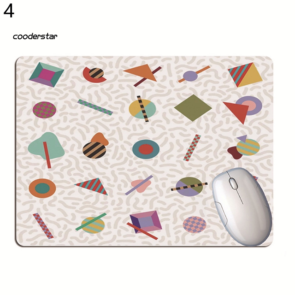 Thảm Lót Chuột Nhẹ Họa Tiết Hình Học Nhiều Màu Sắc Có Thể Gấp Gọn Tiện Dụng Cho Văn Phòng