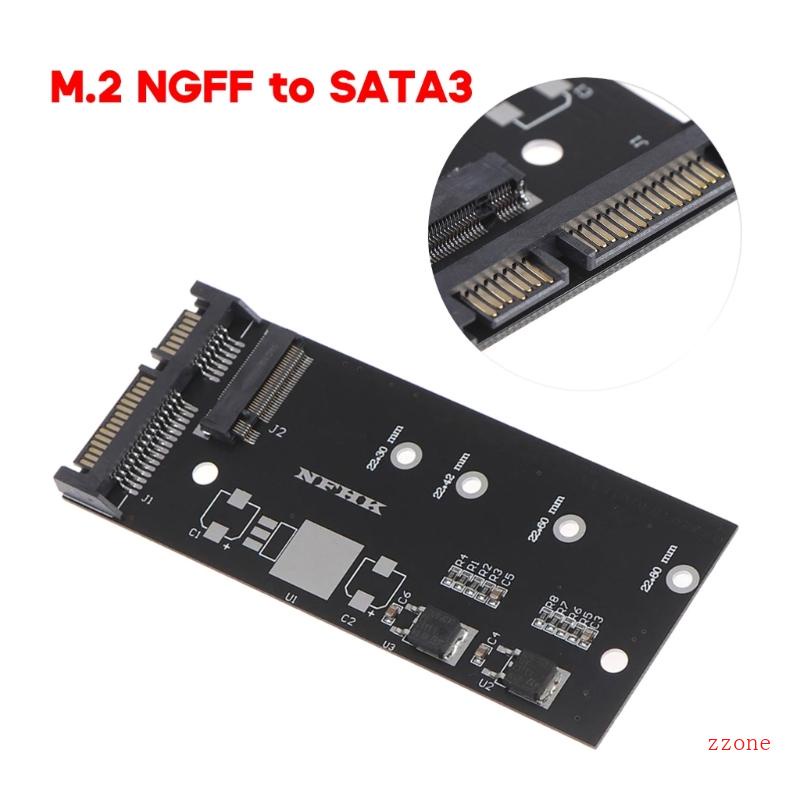 Thẻ Mở Rộng zzz B + M Key M 2 Ngff SSD Sang Sata3 Raiser M 2
