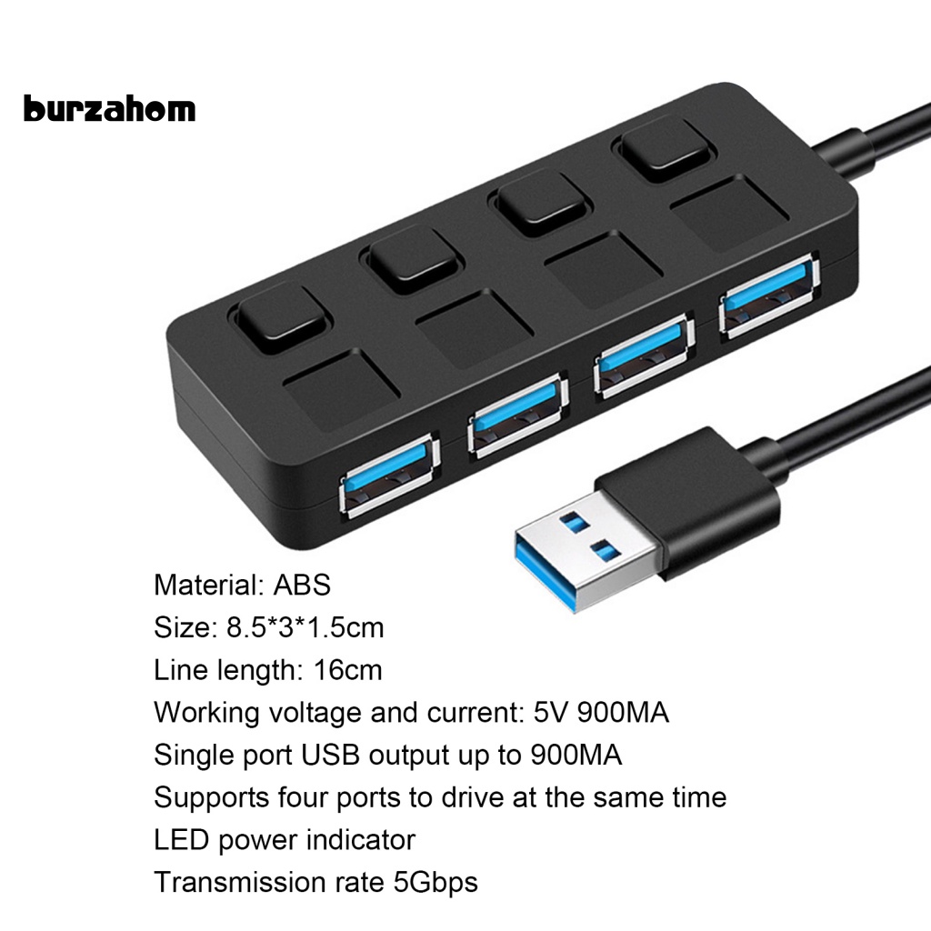Đầu Chia Cổng USB 3.0 Type-C Thiết Kế Siêu Mỏng Tiện Dụng
