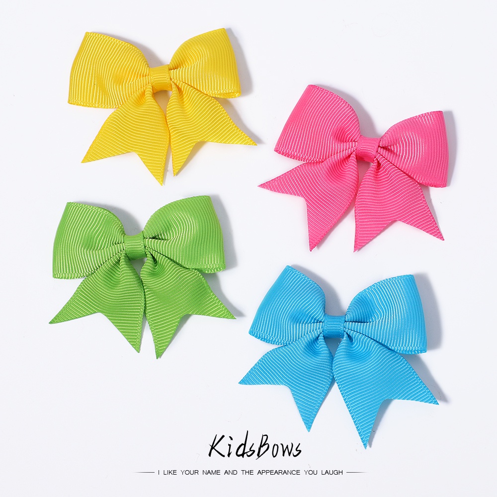 Kẹp tóc nơ KIDSBOWS thiết kế ruy băng cho bé gái