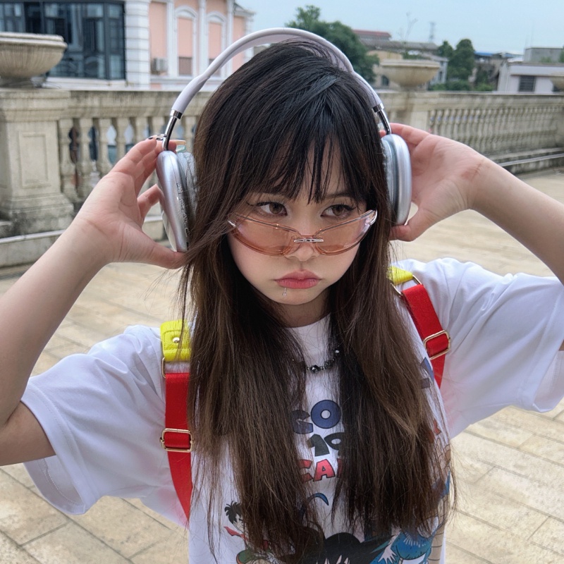 (JIUERBA) Kính Mát Y2K Gọng Kim Loại Màu Kẹo Thời Trang Phương Tây