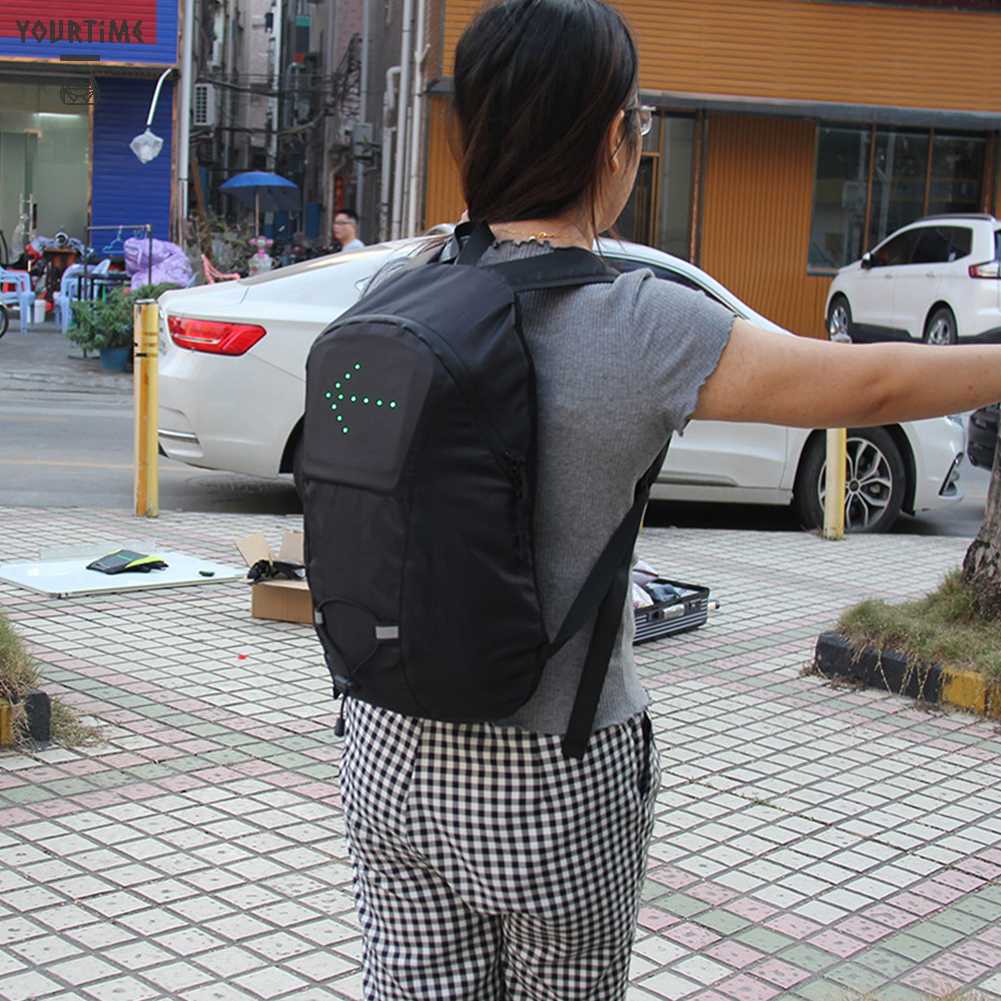 Ba Lô Đạp Xe Có Đèn LED Hiển Thị An Toàn