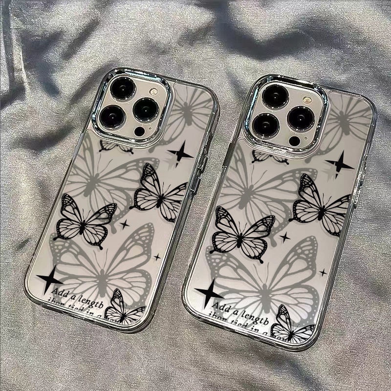 ✅Ốp Điện Thoại Mềm Chống Sốc Họa Tiết Bướm Đơn Giản Cho iPhone 12max117 8pl / S8RU 14pro13
