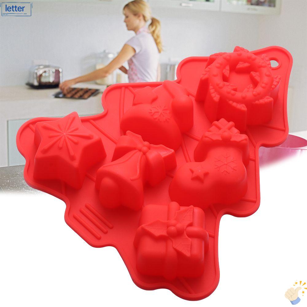 Khuôn Làm Bánh Kẹo Bằng Nhựa Họa Tiết Giáng Sinh Bắt Mắt