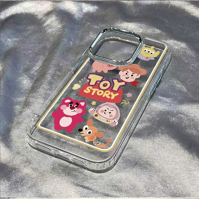 ✅Ốp Điện Thoại Mềm Chống Sốc In Hình Gấu Và Dâu Tây Cho Iphone 12 14proins 7813 HLHG