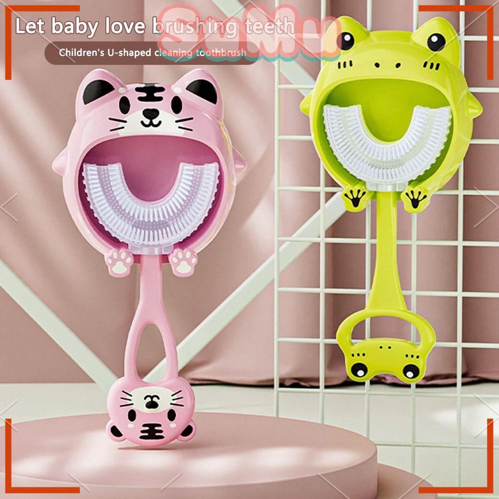 Bàn Chải Đánh Răng Bằng Silicon Hình Chữ U Tiện Dụng