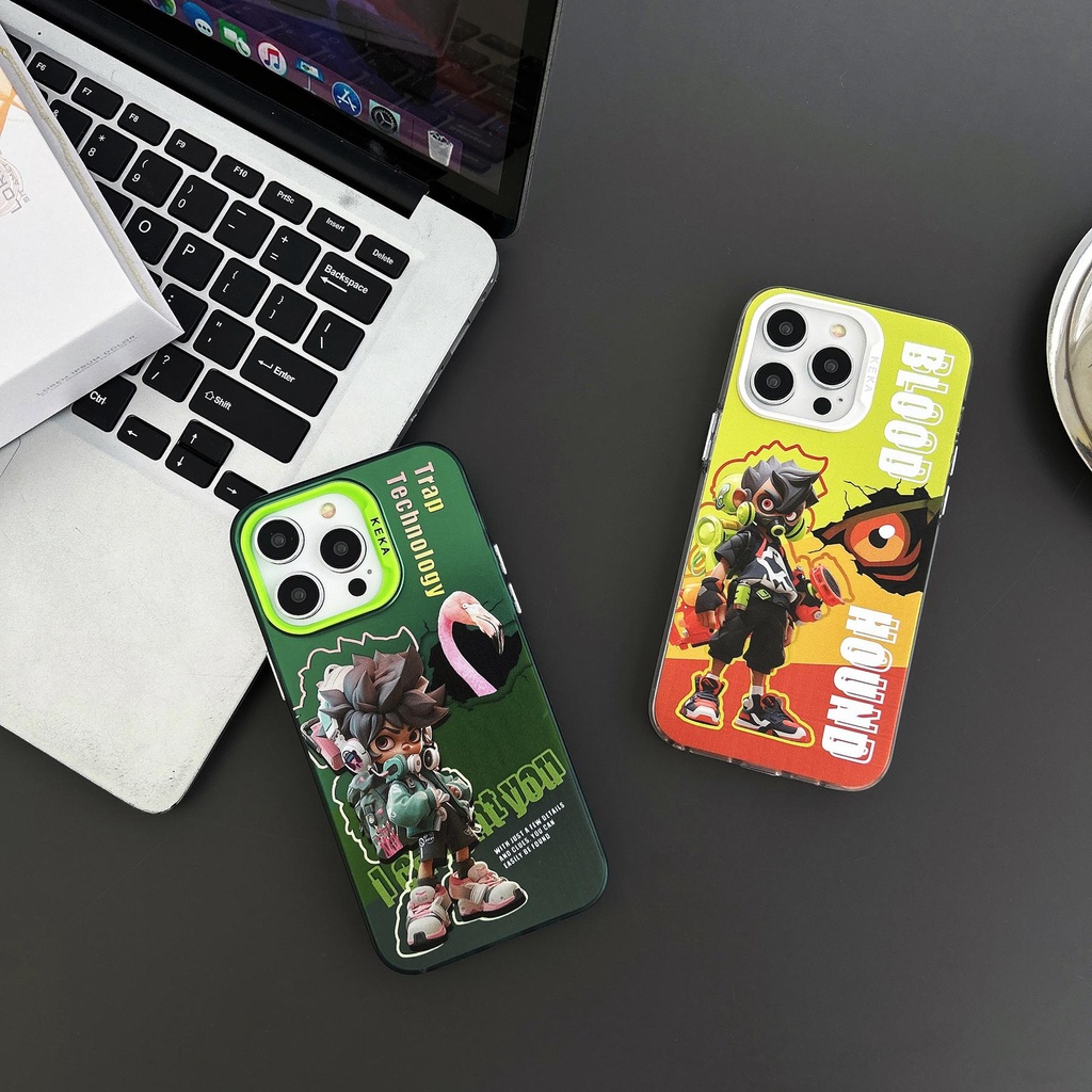 Ốp Điện Thoại tpu Mềm Chống Sốc Hai Mặt Trong Suốt Họa Tiết Hoạt Hình Cho iPhone 13 12 PRO MAX 14 Plus