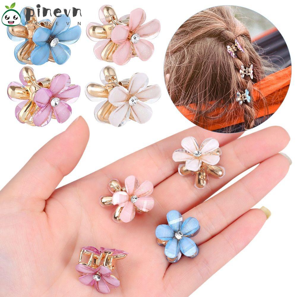 10 Miếng Hoa Thông|Kẹp TóC Mini ThờI Trang Cho Nữ|Băng Đô Cài Tóc Đính Hoa