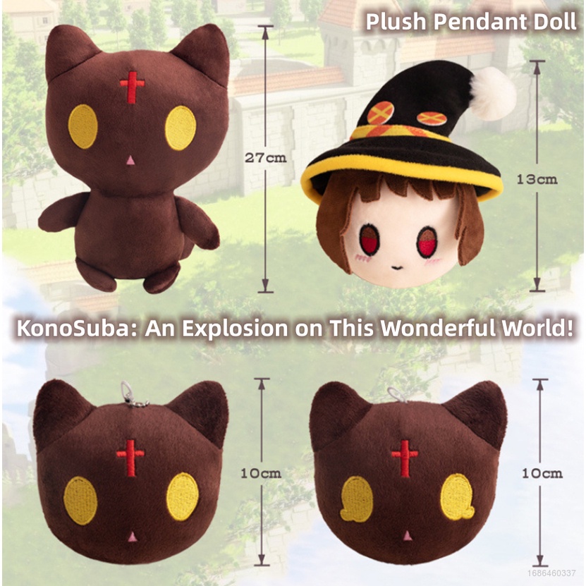 Một vụ nổ trên thế giới tuyệt vời này! SY2 KonoSuba: Đồ Chơi Thú Nhồi Bông Chomusuke Megumin Dễ Thương Cho Bé